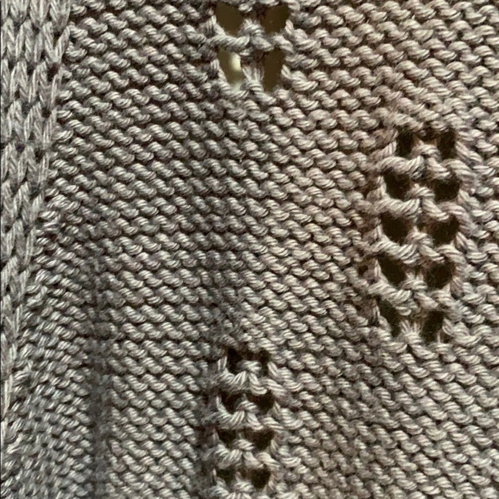 PURE HANDKNIT sweater/vest:: SZ S/M:: gray - Picture 4 of 7